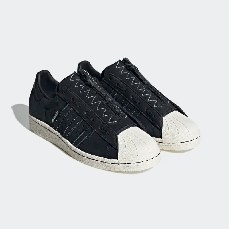 Adidas superstar 80s clearance core black off white